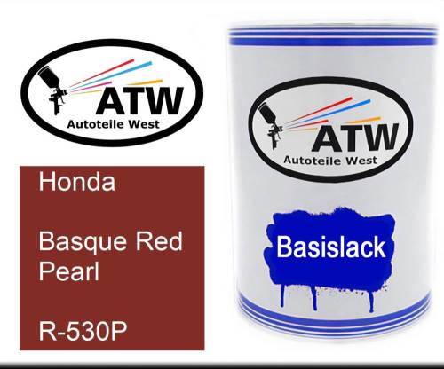 Honda, Basque Red Pearl, R-530P: 500ml Lackdose, von ATW Autoteile West.